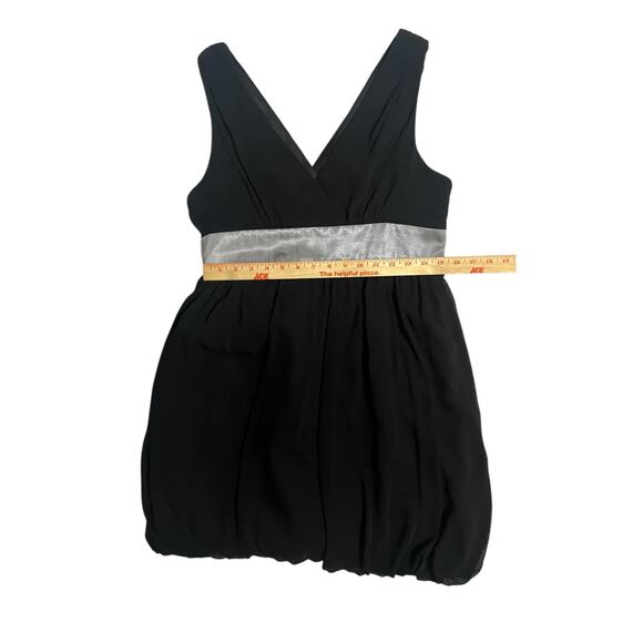 London Times Petites Black Bubble Hem Sleeveless Semi Formal Cocktail Dress 14P - Picture 10 of 13